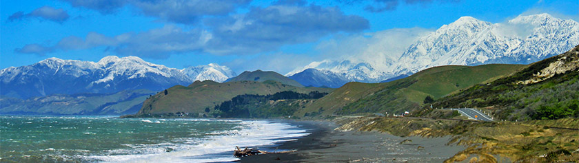 Uuden-Seelannin kaksi rannikkoa